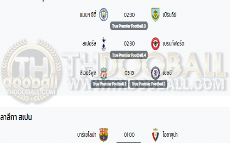 โปรแกรมฟุตบอล31-01-67