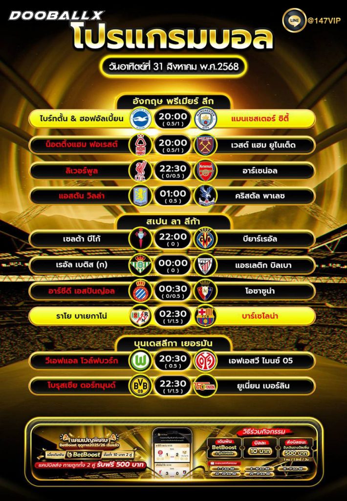 โปรแกรมบอล31-08-68