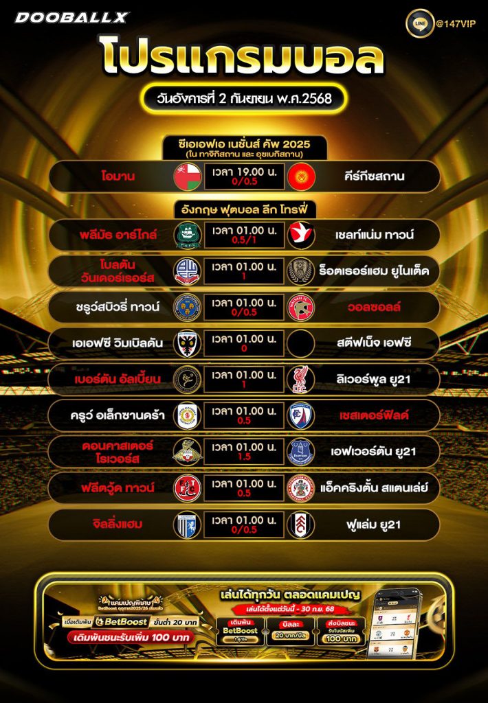 โปรแกรมบอล02-09-68