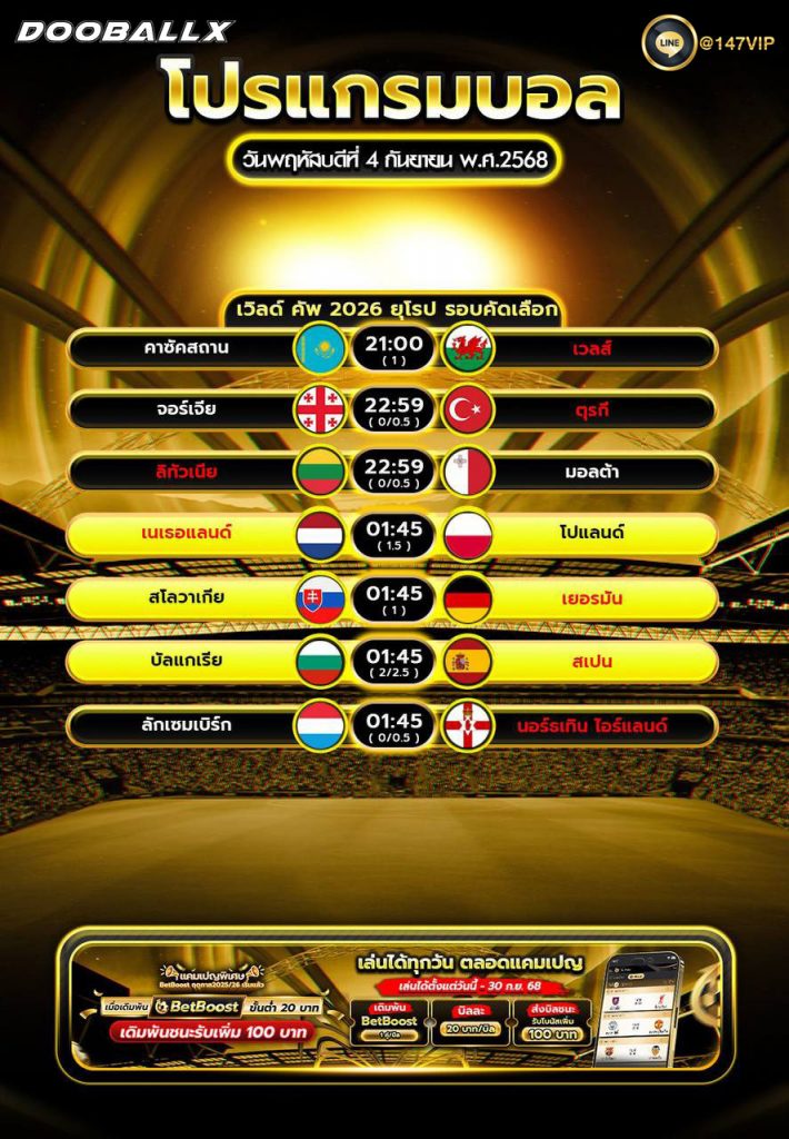 โปรแกรมบอล04-09-68