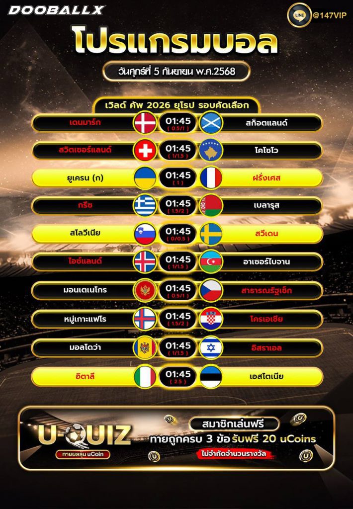 โปรแกรมบอล05-09-68
