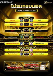 โปรแกรมบอล10-09-68